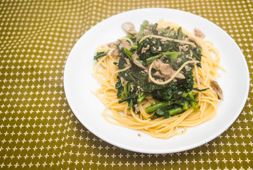 小松菜のパスタ