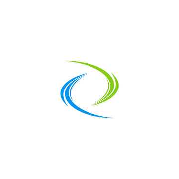 circle balance loop abstract business logo