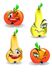 яблоко и груша