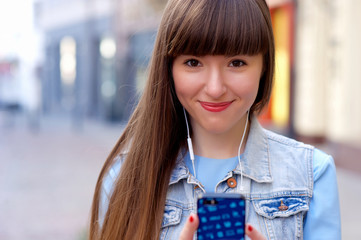 Cute girl on the street