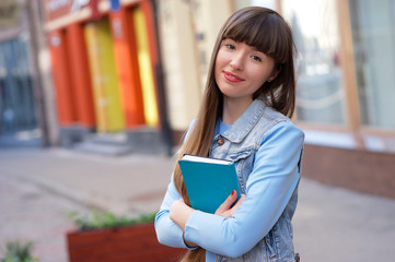 Cute girl on the street