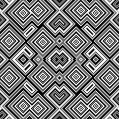 Seamless abstract black and white cubes background