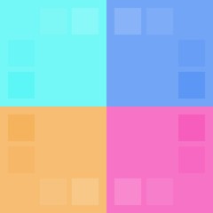 Four color cube background