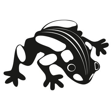 Decorative frog. Vector illustration of abstract frog.