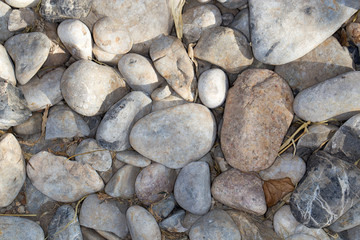 Sea stones background.