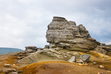 The Sphinx - Geomorphologic rocky structures in Bucegi Mountains, Romania