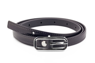 Black woman belt isolated on white background