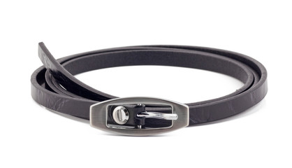 Black woman belt isolated on white background