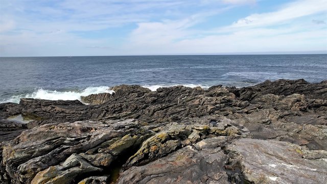 Scottish coast in Fraserburgh time lapse