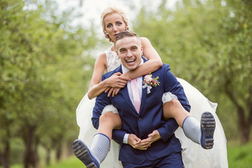 Beautiful wedding couple