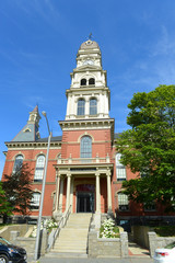 Gloucester City Hall was built in 1870 with Victorian and Second Empire style. The building is served as the center of Gloucester government in downtown Gloucester, Massachusetts, USA.