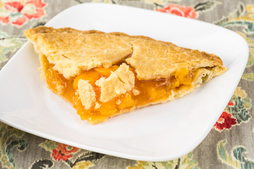 Peach pie.