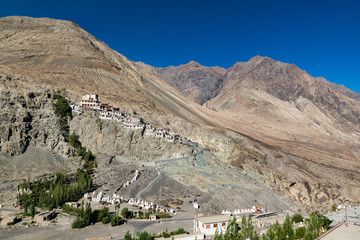 Diskit monastery in the Nubra Valley of Ladakh.
