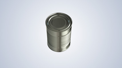 The aluminum cans on a background