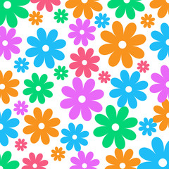 Seamless flower pattern background