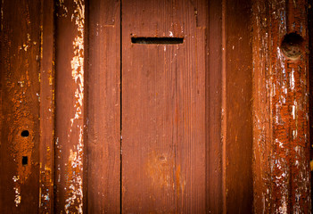 The old vintage wooden doors
