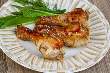 Grilled chicken legs