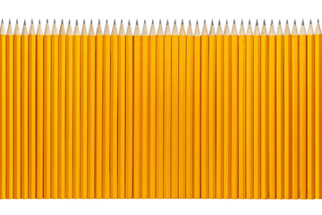 Pencils in a row