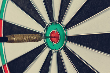 Dart in a bullseye