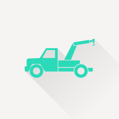 Fototapeta premium icon of tow car