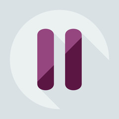 Flat modern design with shadow icon player