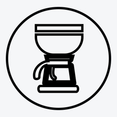  Simplistic coffee cup icon vector