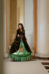 Young girl at the image of Scarlett O'Hara