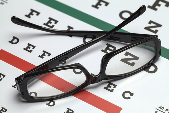 Eye Glasses and Chart