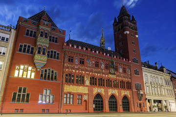 Fototapeta premium Basel Town Hall in Switzerland