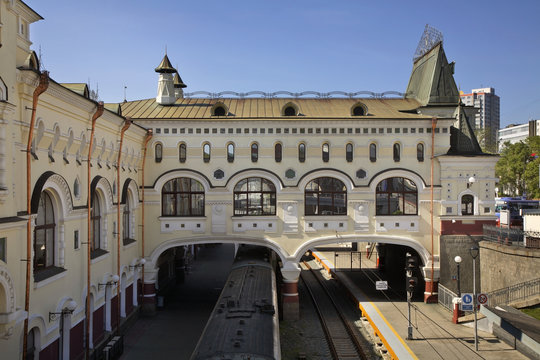 Railway station in Vladivostok. Russia
