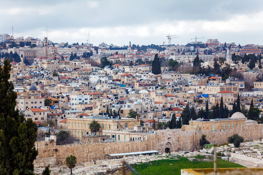 Jerusalem Old City an Ancient Wall