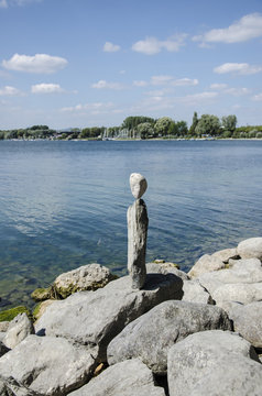 Balancierte Steine Bodensee