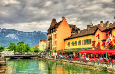 Fototapeta premium View of the old town of Annecy - France
