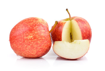 apples on white background