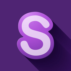 Obraz premium Volume icons alphabet: S