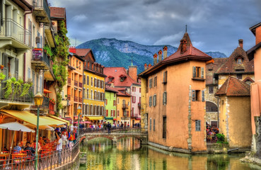 View of the old town of Annecy - France - obrazy, fototapety, plakaty