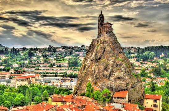 Panorama of Le Puy-en-Velay - Auvergne, France