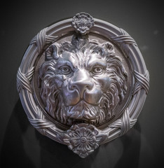 Metal lion head
