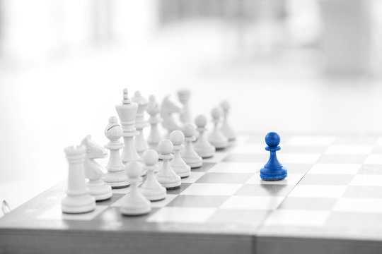 Chess business concept, leader & success
