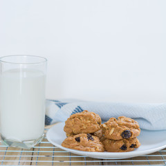 Homemade Raisin cookies.