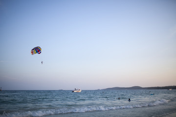 Clouds in the blue sky