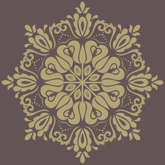 Damask  Orient Golden Pattern