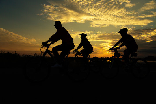 Group Cycling for Health silhouette
