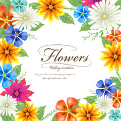 tropical style fashion wedding invitation