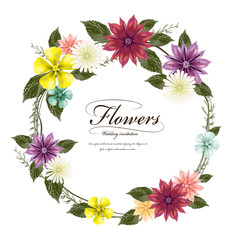 romantic wedding invitation