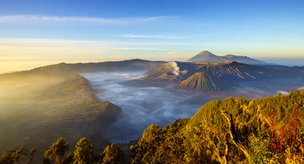 Poster Im Rahmen Bromo volcano at sunrise, East Java, Indonesia © lkunl