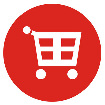 Shopping cart vector icon image