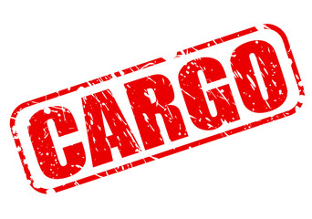 Cargo red stamp text