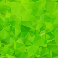 Abstract green polygon triangle