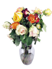 dried roses bouquet